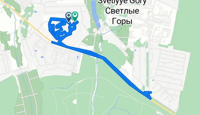 Лесная Отрада Жк улица, Городской Округ Красногорск до Лесная Отрада Жк улица, Городской Округ Красногорск