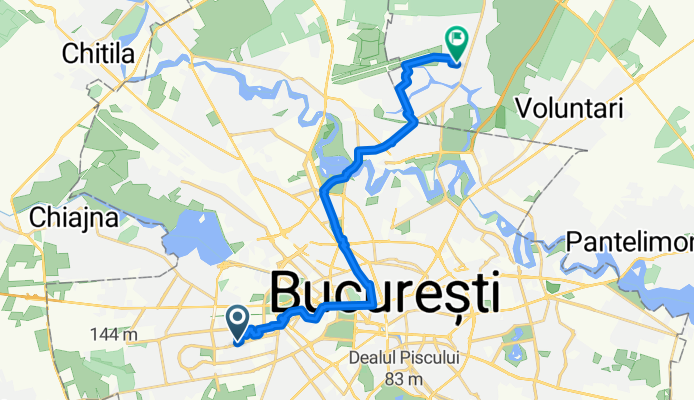 From Bucharest to Voluntari