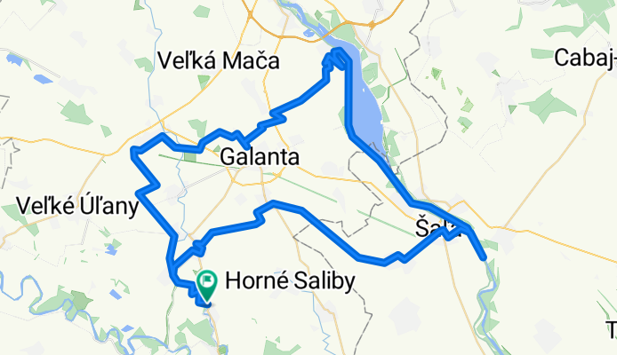 Vozokany-Č.Voda-Č.Brod-Sládkovičovo-GA Hody-Váhovce-Kaskády-Šaľa-Diakovce-Matúškovo-Mostová-Č.Voda-Vozokany