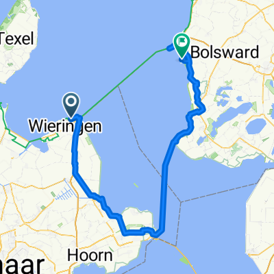 7 Den Oever to Makkum vis Aflsuitdijk