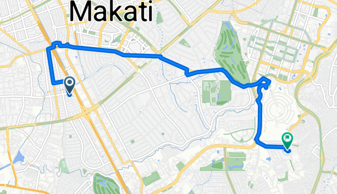 Route from Gen. G. Del Pilar Street