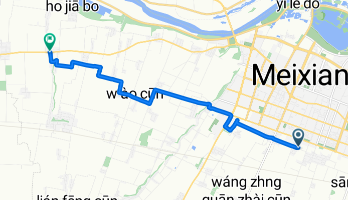 Meixian, Baoji to 310 National Road, Baoji