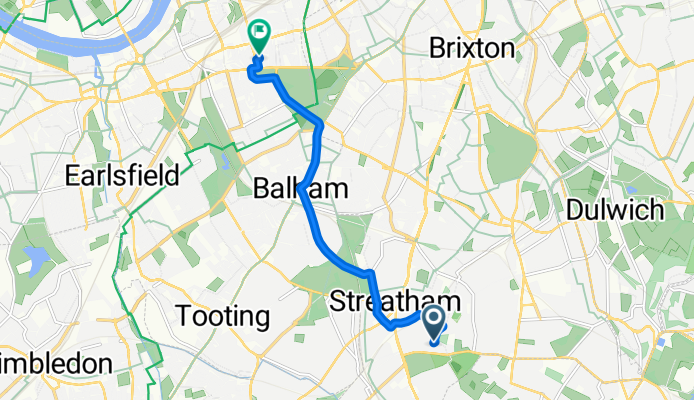 Valley Road, London to Mysore Road, London
