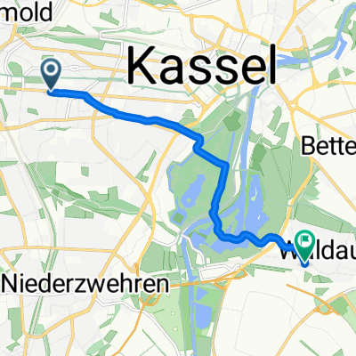 Wilhelmshöher Allee, Kassel nach Nürnberger Straße, Kassel