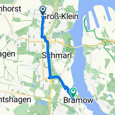 Schleswiger Straße, Rostock nach Am Bahnhof Bramow, Rostock