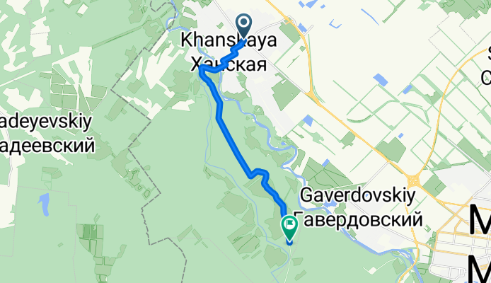 маршрут из улица Верещагина