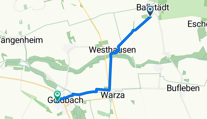 An der Westhäuser Straße nach Goldbergstraße