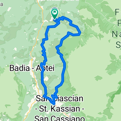 La Val - Wengen - La Valle - Taéla - Dlijia da la Crusc - Heiligkreuz-Hospitz