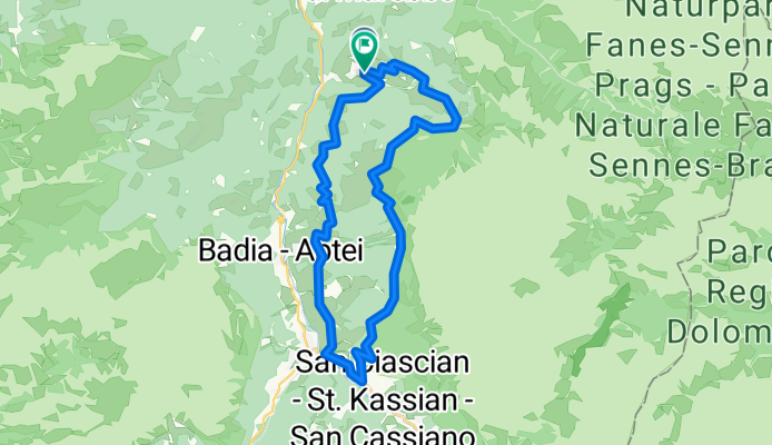 La Val - Wengen - La Valle - Taéla - Dlijia da la Crusc - Heiligkreuz-Hospitz