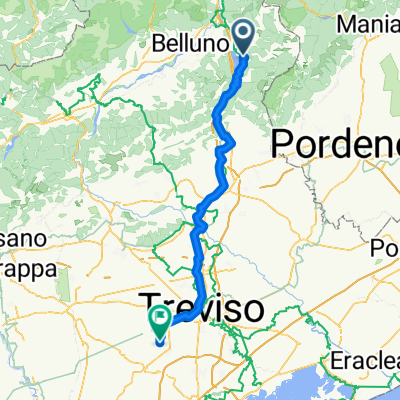 Etappe 6: Lago di Santa Croce - Trevisio