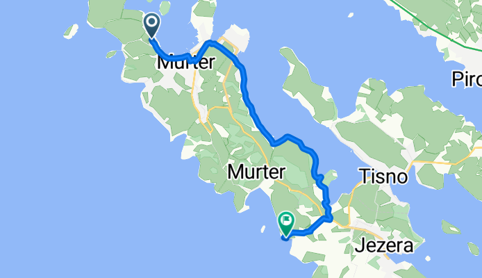 Težačka ulica, Murter nach Podjasenovac, Jezera