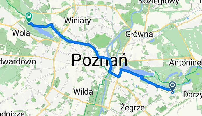 Przemysława 12B to Kładka Bogdanka koło Woli