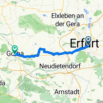 Zum Güterbahnhof, Erfurt nach Klosterplatz, Gotha