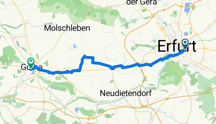Zum Güterbahnhof, Erfurt nach Klosterplatz, Gotha
