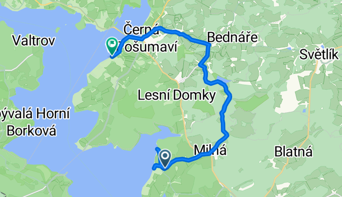 Frymburk do Černá v Pošumaví