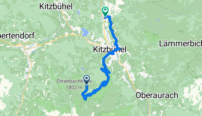 Hahnenkamm, Kitzbühel nach Walsenbachweg, Kitzbühel