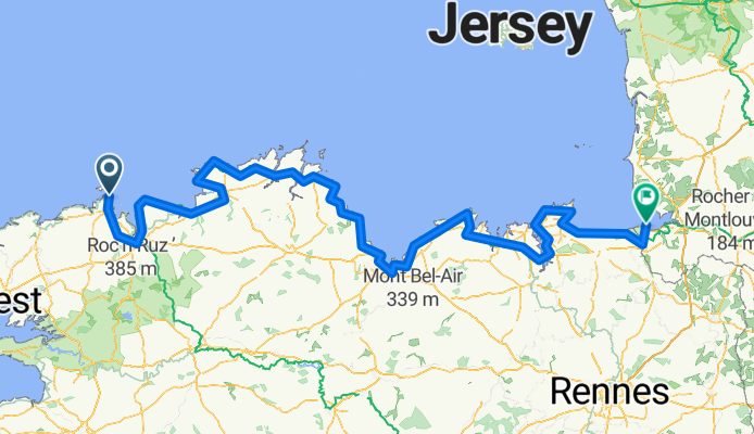 Roscoff / Morlaix - Le Vivier-sur-Mer / Mont-Saint-Michel