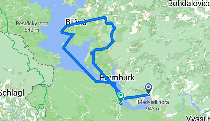 Trasa do Lipno nad Vltavou