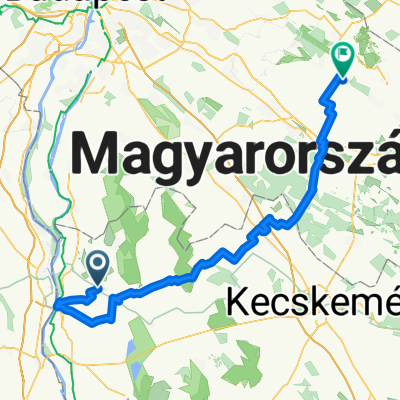 Homoki út to Tápiószentmárton