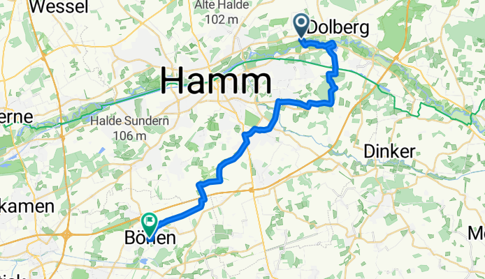 Leichte Fahrt
