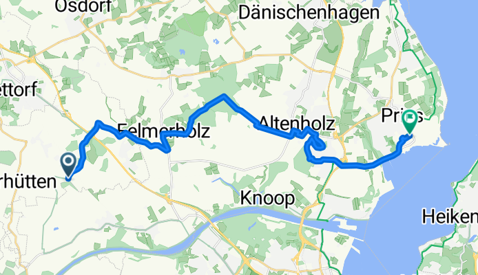 Wulfshagen, Tüttendorf nach Oldestraße, Kiel