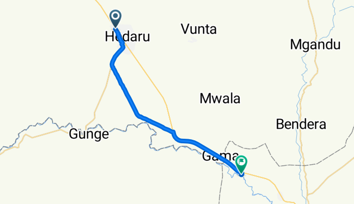 Hedaru to Mkomazi