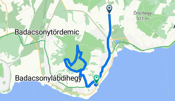 Ibolya utca, Badacsonytomaj - Park utca, Badacsonytomaj