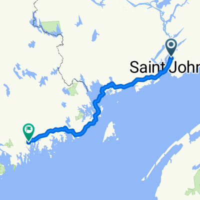 new day 1/2: stop wherever with ferries til Milbridge Farm