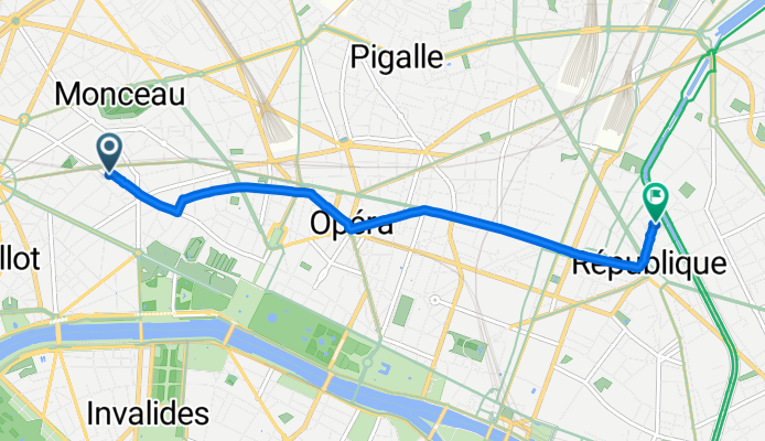Rue du Faubourg Saint-Honoré, Paris à Rue Beaurepaire, Paris