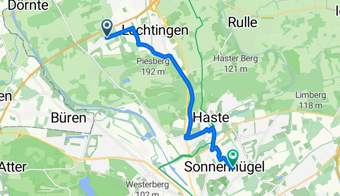 Moorweg nach Reinhold-Tiling-Weg