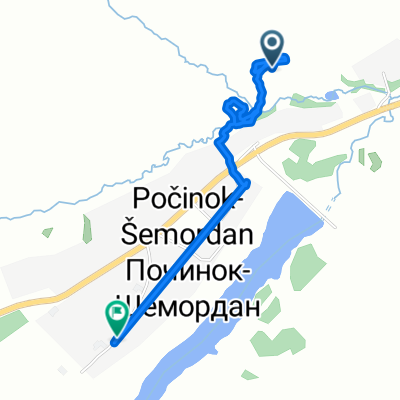 От Советская улица, Починок-Шемордан до Неизвестная Дорога, Починок-Шемордан
