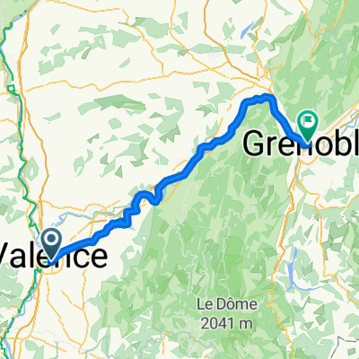 Valence Grenoble Route
