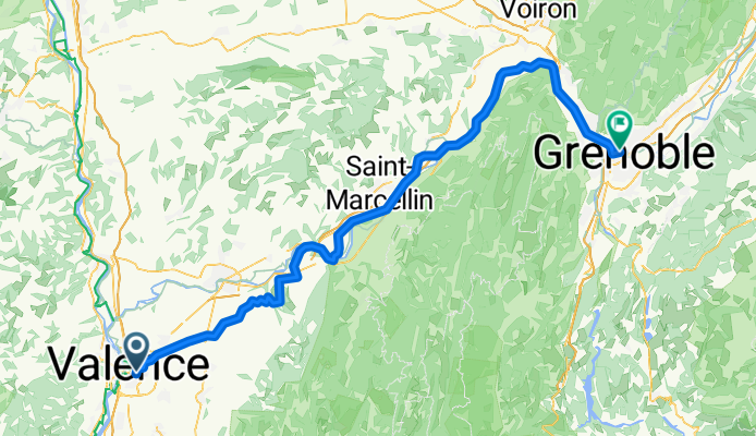 Valence Grenoble Route