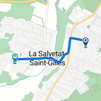 Impasse du Soulor, La Salvetat-Saint-Gilles à Rue du Stade, La Salvetat-Saint-Gilles