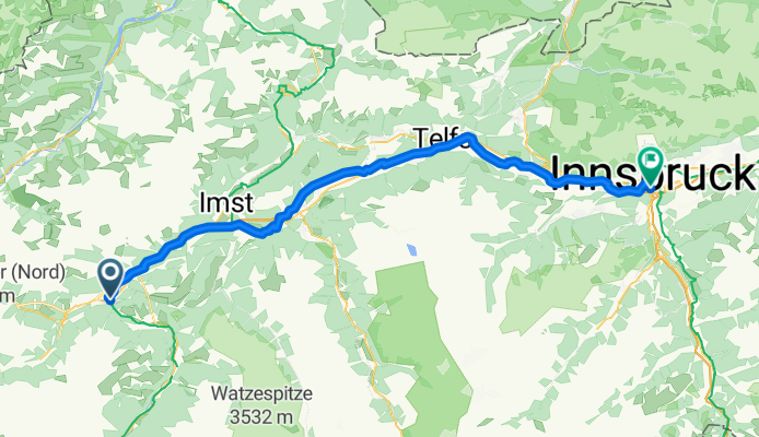Landeck nach Innsbruck