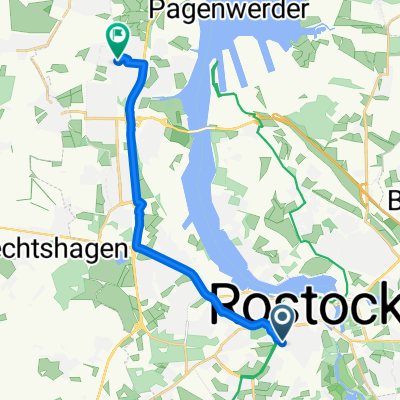 Goetheplatz, Rostock nach Schleswiger Straße, Rostock