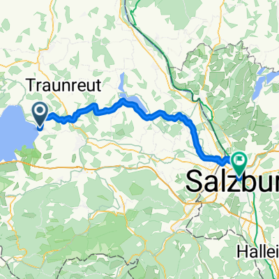 (Seebruck-Prien dann mit Schiff bis) Chieming - Salzburg