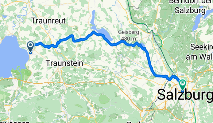 (Seebruck-Prien dann mit Schiff bis) Chieming - Salzburg