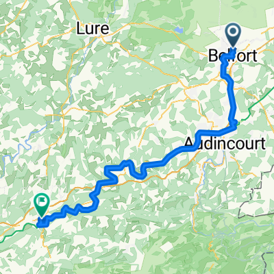 Rue du Général Bethouart nach Place de la République