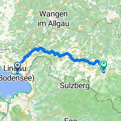 Bregenzer Straße, Lindau (Bodensee) nach Rothenfelsstraße, Oberstaufen