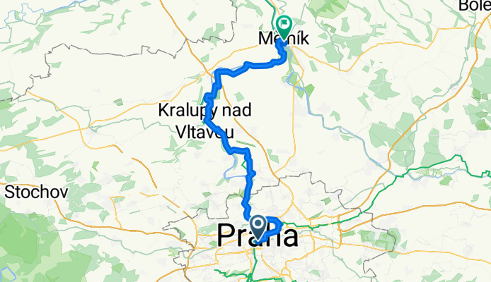 Rytířská, Prague 1 to Palackého, Mělník