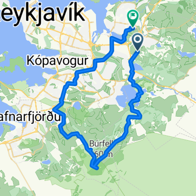 Grafarholt-Úlfarsárd, Reykjavík to Miðhús, Reykjavík