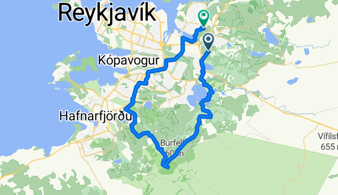Grafarholt-Úlfarsárd, Reykjavík to Miðhús, Reykjavík