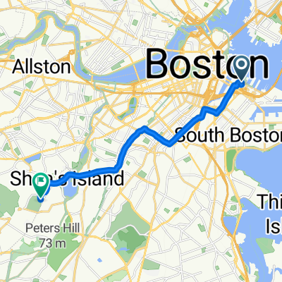 Seaport Blvd, Boston to Avon St, Brookline