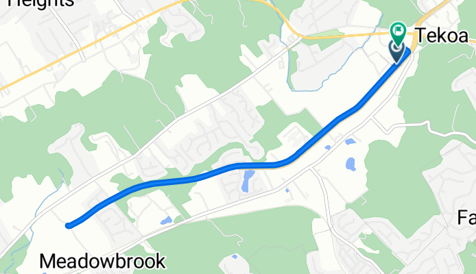 Malone Creek Drive to Malone Creek Drive