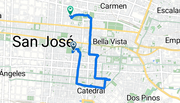 Calle 7 Alejandro Monestel, San José a Avenida 5 Mauro Fernández, San José