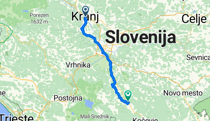 From Kranj to Ribnica
