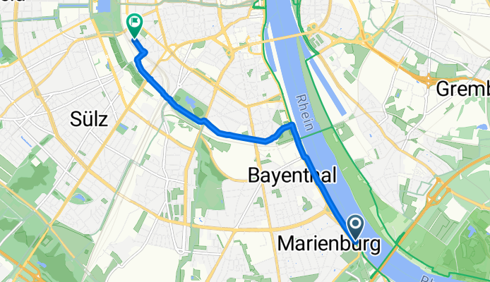 Heinrich-Lübke-Ufer, Köln nach Lindenstraße, Köln