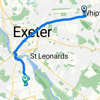 Whipton Road, Exeter to Christow Road, Exeter