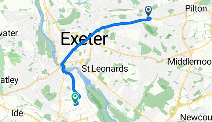 Whipton Road, Exeter to Christow Road, Exeter